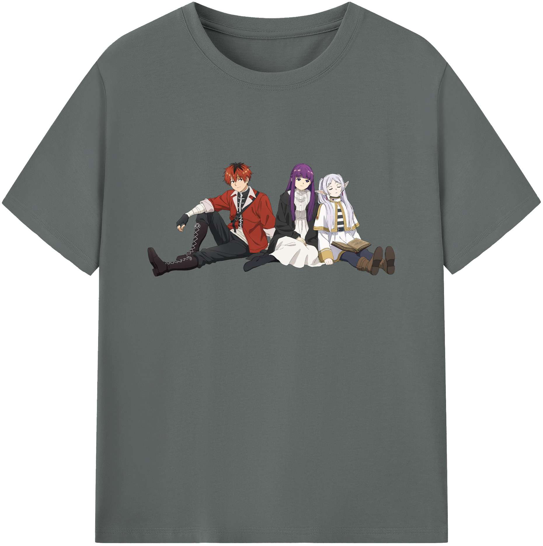 （画像用） 葬送のフリーレン Frieren 綿100％ メンズ半袖Tシャツ｜肌触りやわらか＆通気性